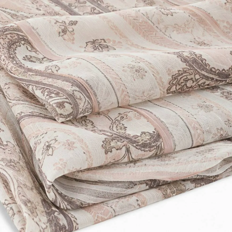 1 Yard Neutral Yoryu Chiffon Sheer Apparel Fabric 56/58" Wide