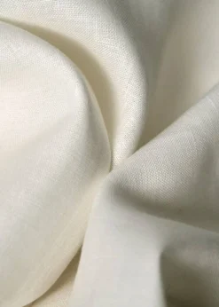 1 Yard Off White Ivory Pure Linen Fabric Midweight 60" Wide