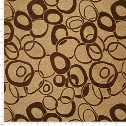1 Yard 100 Percent Coffee Polyester Upholstery Fabric Fade Resistant 54 Inches Wide