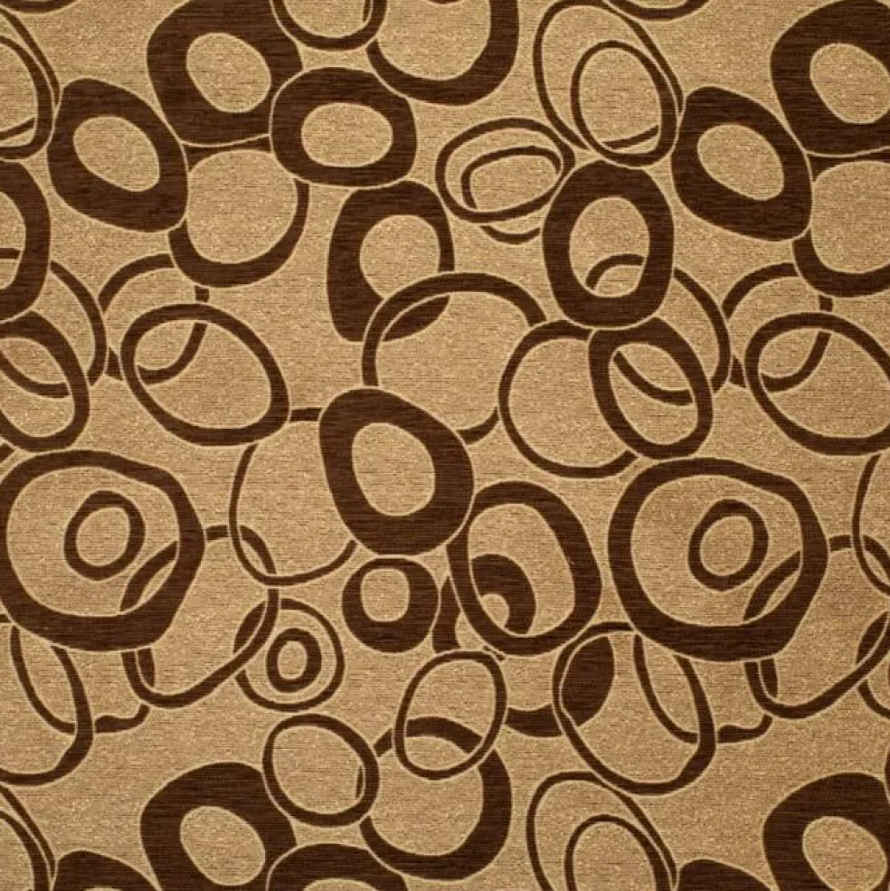 1 Yard 100 Percent Coffee Polyester Upholstery Fabric Fade Resistant 54 Inches Wide