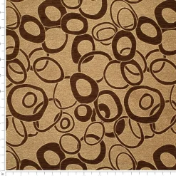 1 Yard 100 Percent Coffee Polyester Upholstery Fabric Fade Resistant 54 Inches Wide