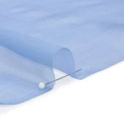 1 Yard Periwinkle Silk Voile Chiffon Like Fabric Lightweight Sheer, 54 Inches Wide