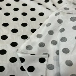 1 Yard Polka Dot Print Poly Cotton Fabric 58 Inches Wide Apparel