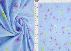 1 Yard Premium DTY Floral Print Knit Fabric Poly Spandex 58/60"