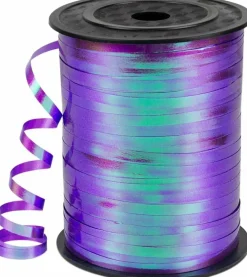 500 Yards Iridescent Dark Purple Curling Ribbon 3/16 Inch Balloon String Gift Wrapping Ribbon for Bows Balloons Crafts Wedding Birthday Christmas Party Decorations
