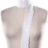 2 Yards Ivory Cotton Eyelet Lace Trim Scalloped Edge with Smiley Pattern