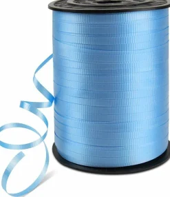 500 Yards Light Blue Crimped Curling Ribbon – 3/16" Balloon String for Gifts & Party Decor