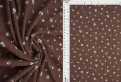 1 Yard Small Floral Cotton-Style Pointelle Knit Fabric 61/63" Wide