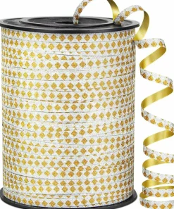 500 Yards Square Pattern Glitter Curling Ribbon – 1/5