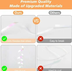 500 Yards White Gradient Curling Ribbon – 3/16