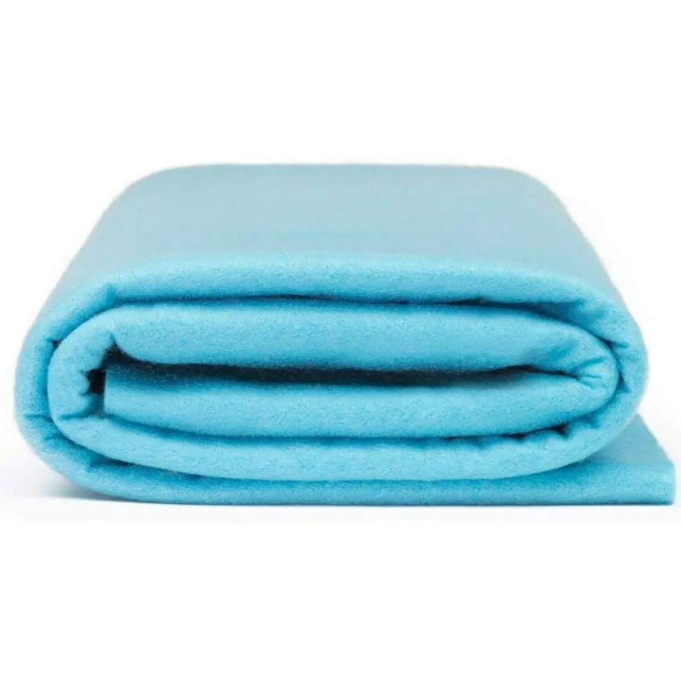 1 Yard Thick Craft DIY Arts Crafts Decorations Sewing 72″ Wide Light Blue Acrylic Felt Fabric Soft Durable 1.6mm