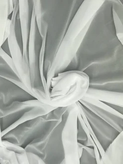 1 Yard White Chiffon Fabric Lightweight Material For Weddings Dresses Veils Curtains Backdrops And Crafts 59/60 Inch Width