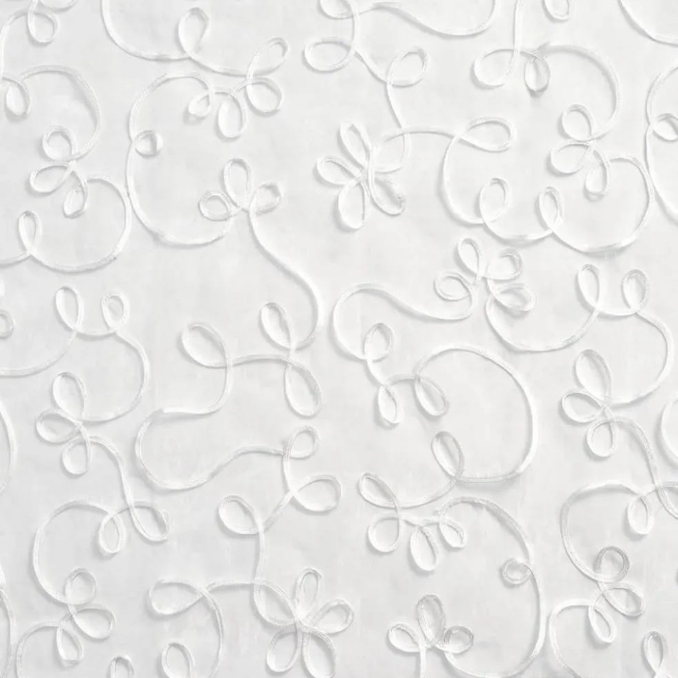1 yard Winter White 100 Percent Polyester Sheer Fabric for Drapery and Upholstery