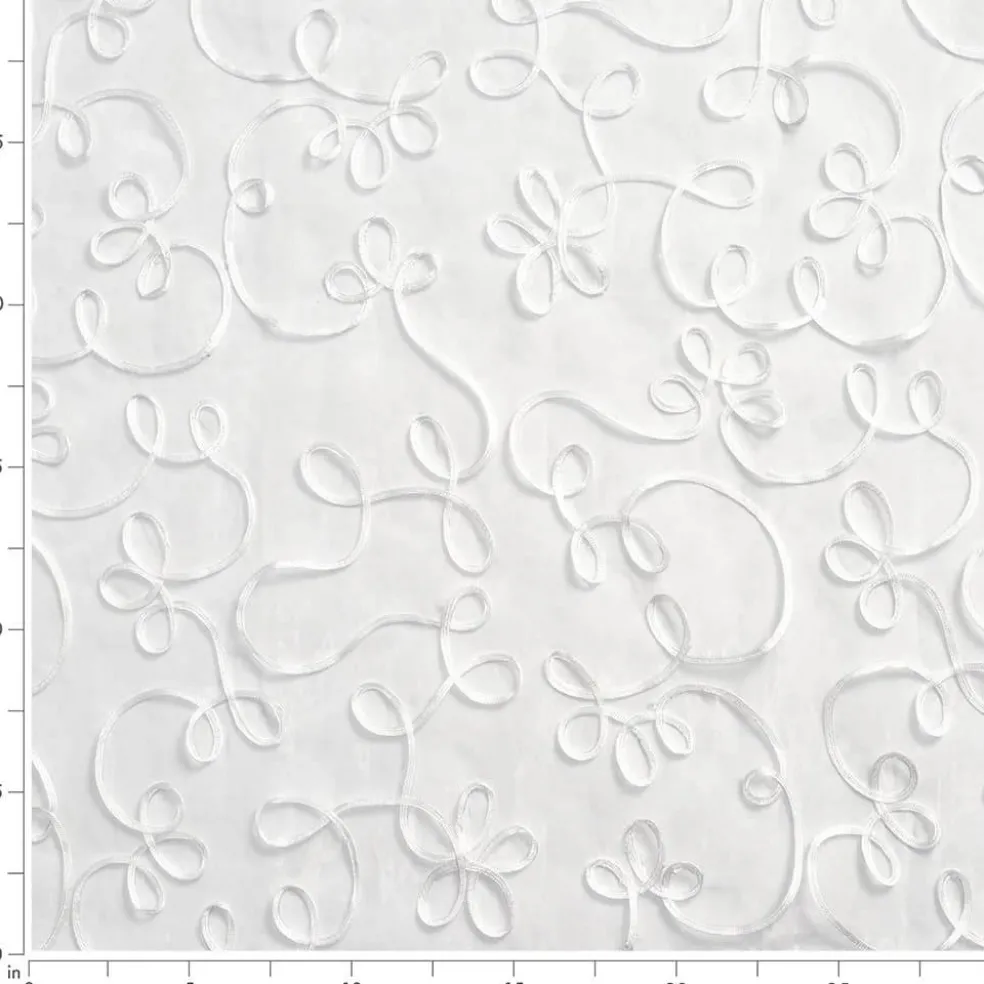 1 yard Winter White 100 Percent Polyester Sheer Fabric for Drapery and Upholstery