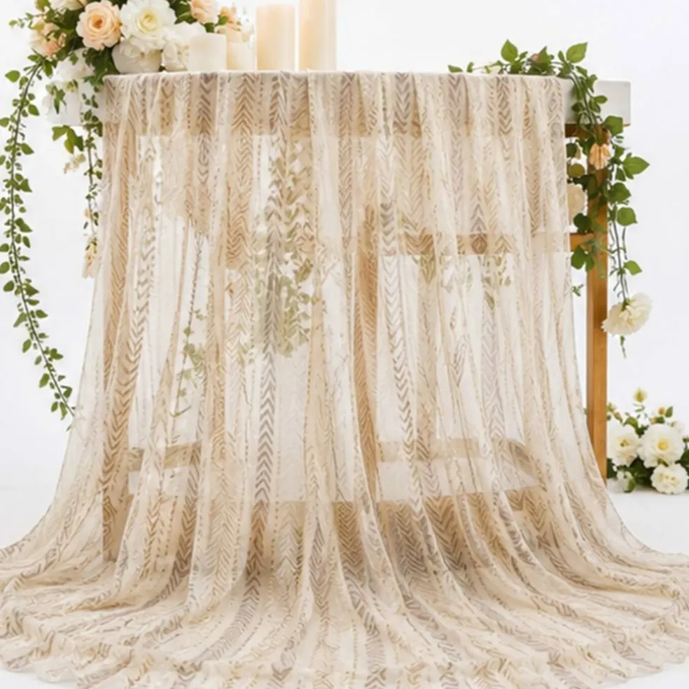 1 Yard Yoryu Chiffon Neutral Sheer Fabric 56/58 Inches Wide