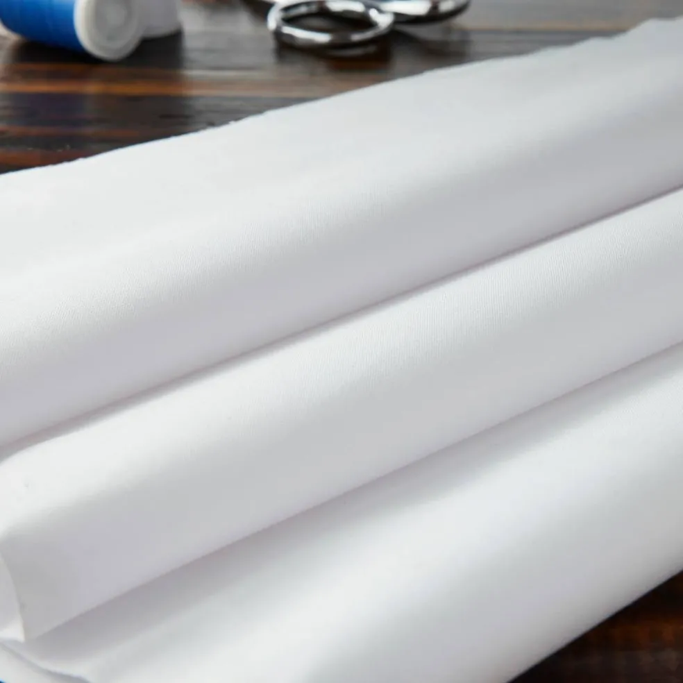 20 yd. Full Bolt: Feldman Optic White Broadcloth Fabric