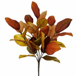 19.5" Yellow & Brown Magnolia Leaves Bush by Ashland®