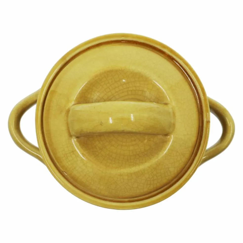 12" Yellow Ceramic Container by Ashland®
