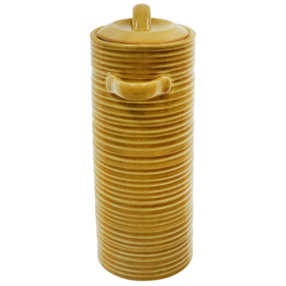 12" Yellow Ceramic Container by Ashland®