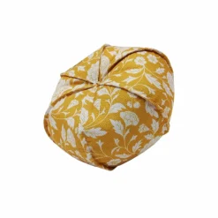 8" Yellow Floral Fabric Pumpkin Tabletop Décor by Ashland®