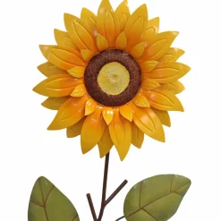 26" Yellow Metal Flower Yard Stake by Ashland®