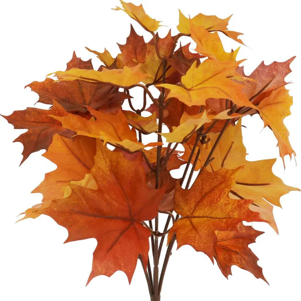 15" Yellow & Orange Maple Leaves Bush by Ashland®