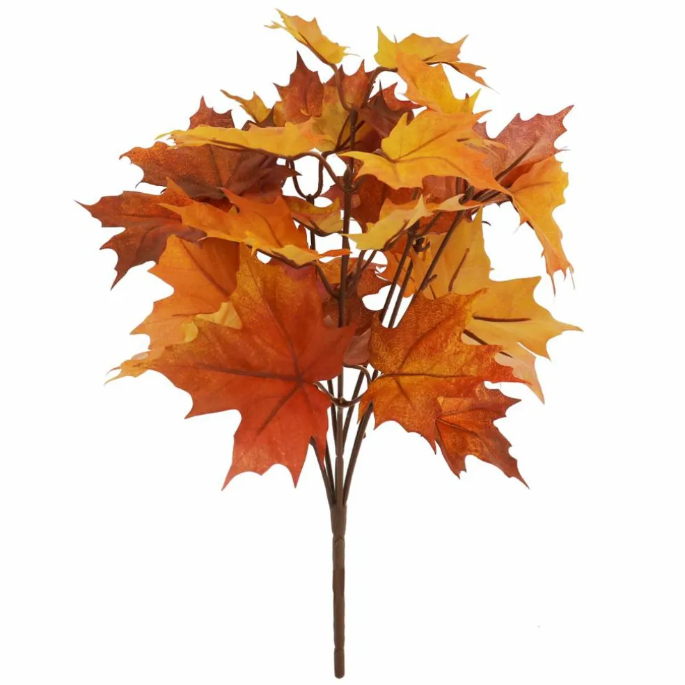15" Yellow & Orange Maple Leaves Bush by Ashland®