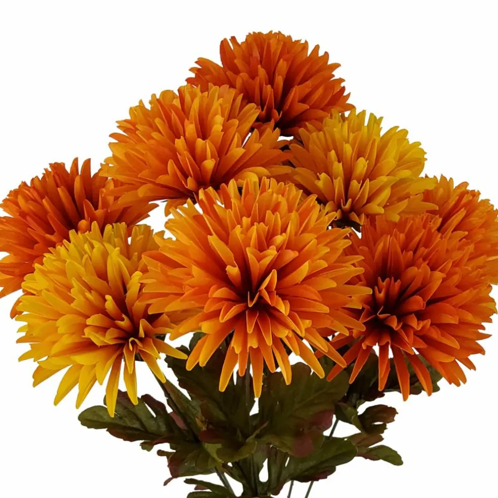 17" Yellow & Orange Mum Bush by Ashland®