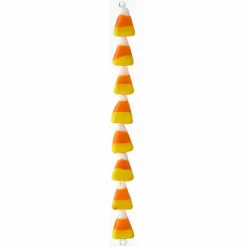 Yellow, Orange & White Candy Corn Glass Beads, 15mm by Bead Landing™