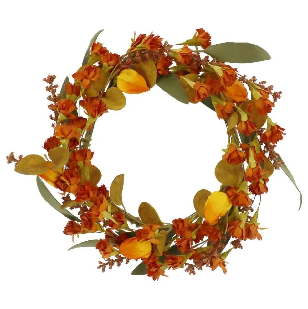 12" Yellow & Orange Wildflower Wreath by Ashland®