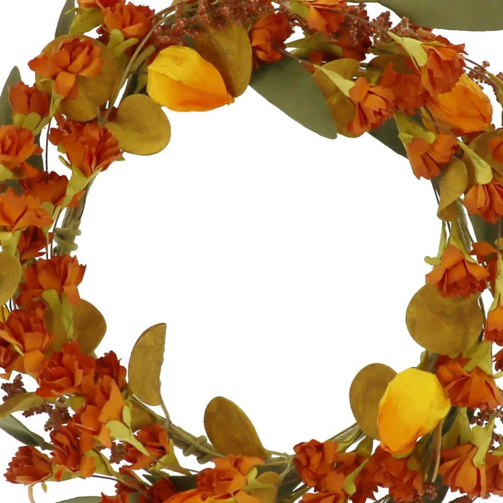 12" Yellow & Orange Wildflower Wreath by Ashland®
