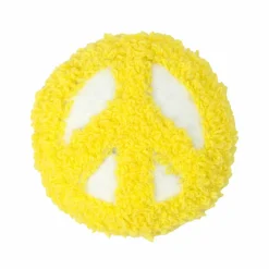 Yellow Peace Sign Filled Patch Embellishment by Celebrate It™
