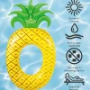 72" Yellow Pineapple Inflatable Tube Ring Swimming Pool Float