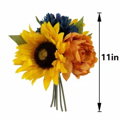 11" Yellow Sunflower & Peony Mix Bouquet by Ashland®