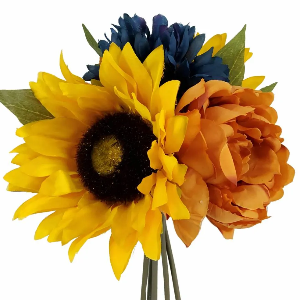11" Yellow Sunflower & Peony Mix Bouquet by Ashland®
