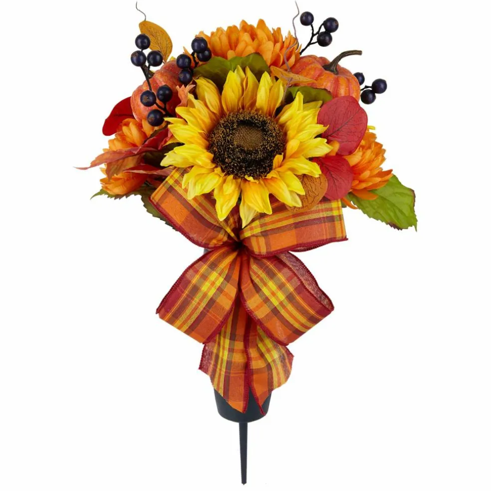 Yellow Sunflower & Pumpkin Mix Rememberance Cone by Ashland®
