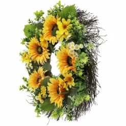 22" Yellow Sunflower Wreath by Ashland®