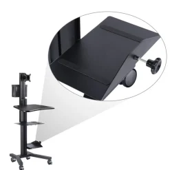 Yescom NexusX X-C CPU Holder Computer Tower Holder for PC Mobile Cart Medical Trolley Cart Office