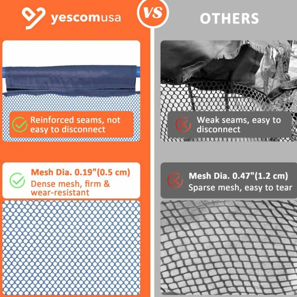 Yescom 2 Pack Mesh Pool Storage Bin Rolling Cart Noodle Holder Organizer Large 2026