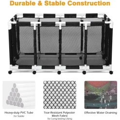 Yescom 2PCS Extra Large Mesh Pool Storage Bins w/ Mesh Cover Net for Pool Floats 2026