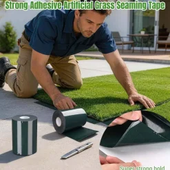 Yescom 6" x 33' Artificial Grass Tape Double Sided Synthetic Turf Seam Tape Lawn
