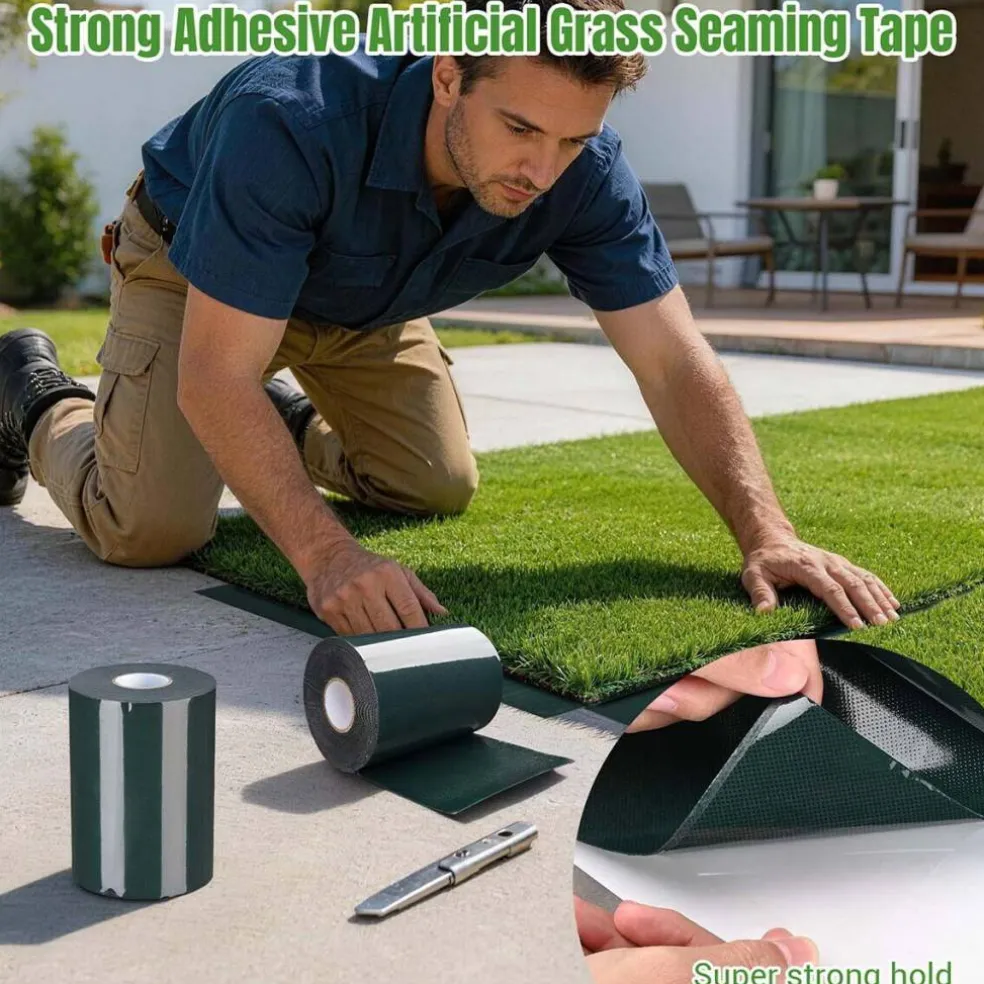 Yescom 6" x 33' Artificial Grass Tape Double Sided Synthetic Turf Seam Tape Lawn