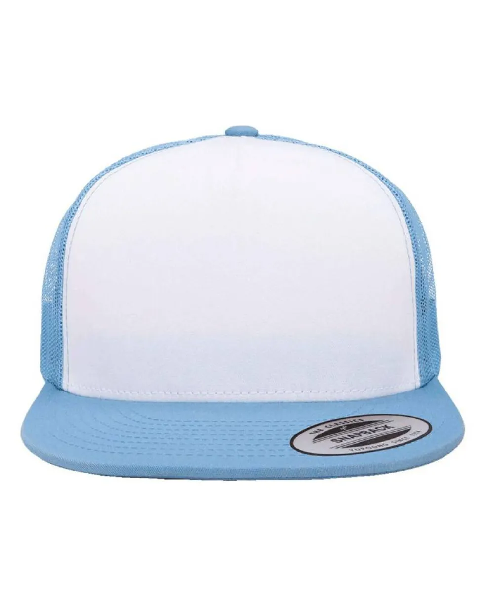 YP Classics Adult Trucker with White Front Panel Cap Free Shipping