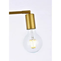 Zane 2 lights brass flush mount