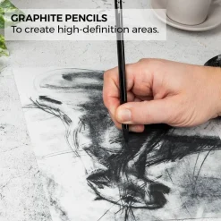 Zieler® 24 Piece Artists Charcoal Drawing Set