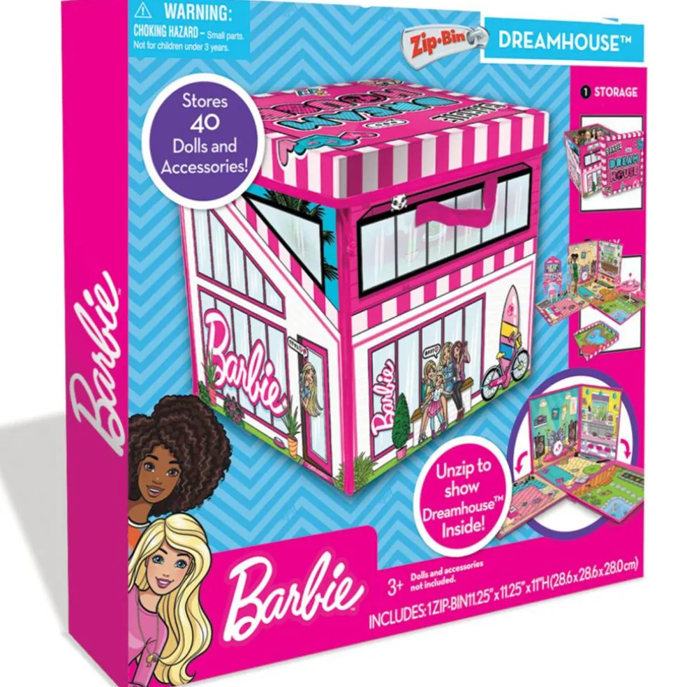 ZipBin Barbie Dreamhouse Toy Storage Box & Playmat