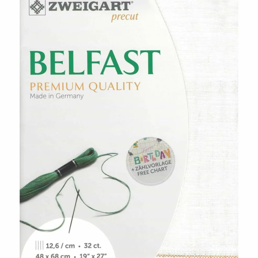 Zweigart® Belfast 32 count Antique White Precut