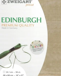 Zweigart Precut Edinburgh 36 count Vintage Country Mocha